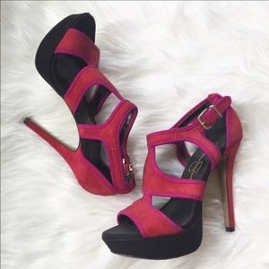Bicolor sexy heels